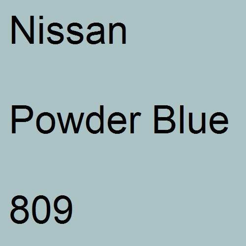 Nissan, Powder Blue, 809.